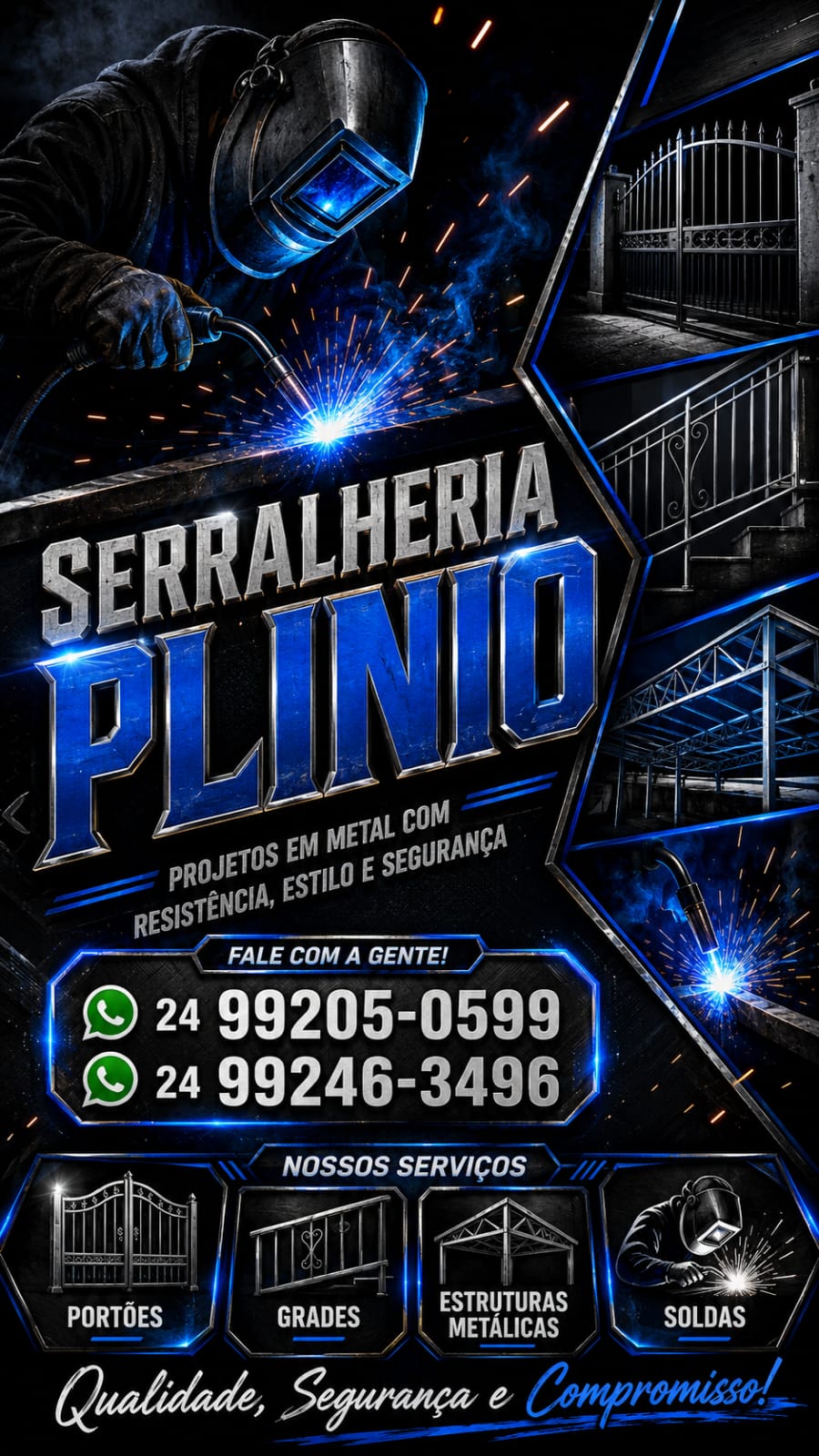 Flyer para Serralheria Plinio
