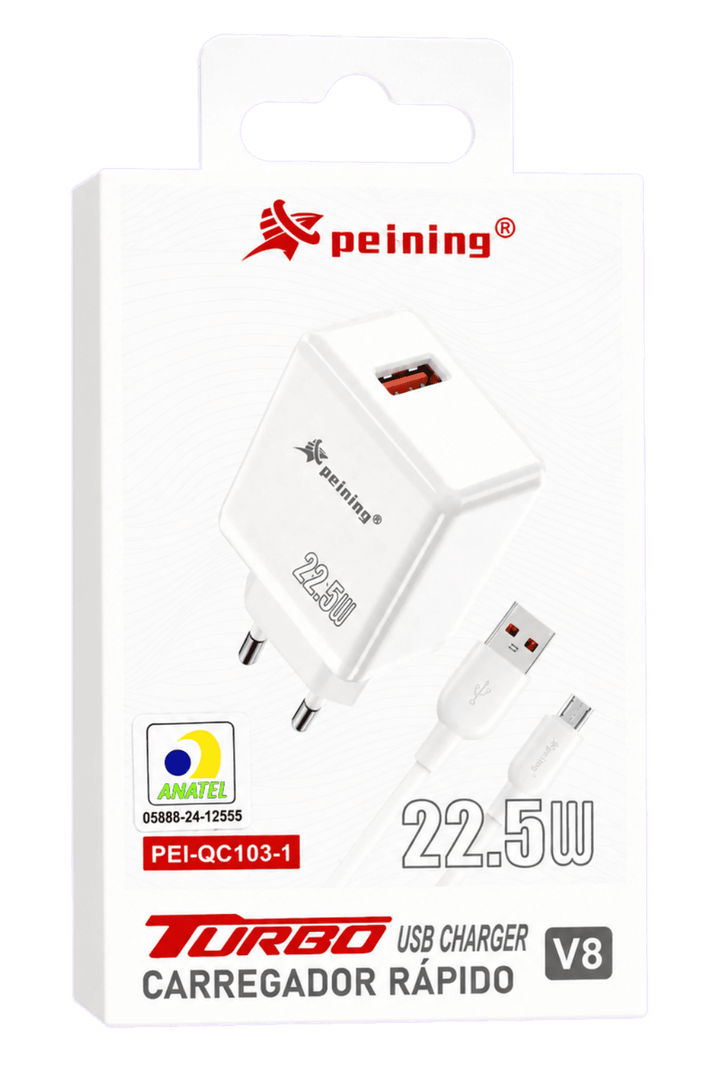 Carregador Rápido Peining 22.5W V8