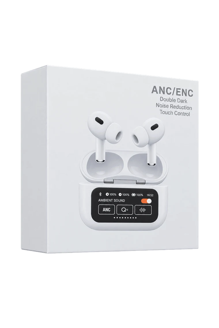 Fone Bluetooth ANC/ENC com Tela Touch